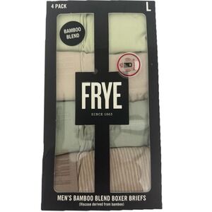 FRYE Men's Bamboo Blend Boxer Briefs FR31621AS-Taupe 4 Pack  Size Large New